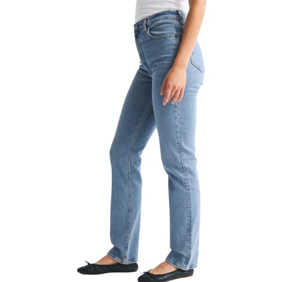 Abercrombie And Fitch Ultra High Rise Jeans The '90s Straight Size 18 - Picture 2 of 15